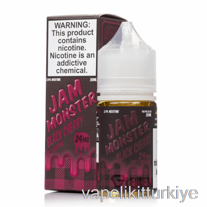 Vape Elektronik Sigara Siyah Kiraz - Reçel Canavar Tuzları - 30ml 48mg